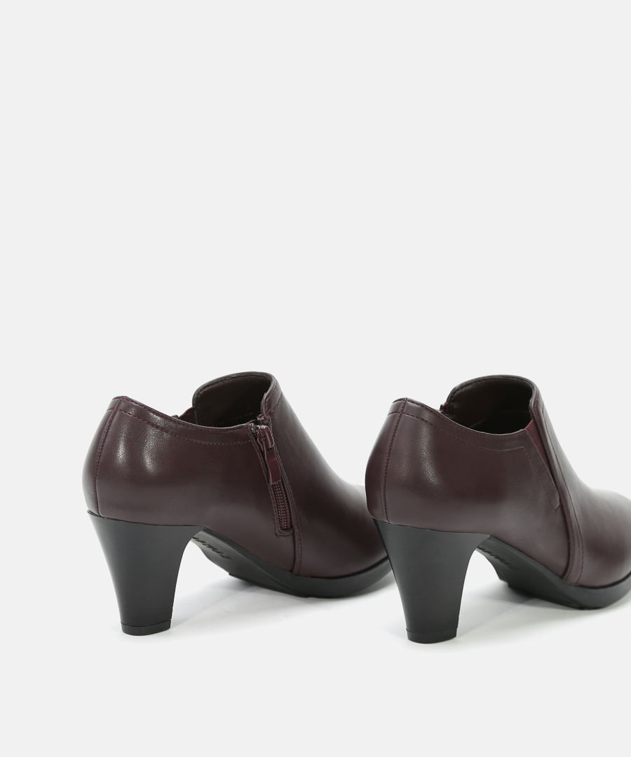 Zapatos tobilleros tacón ancho image number null